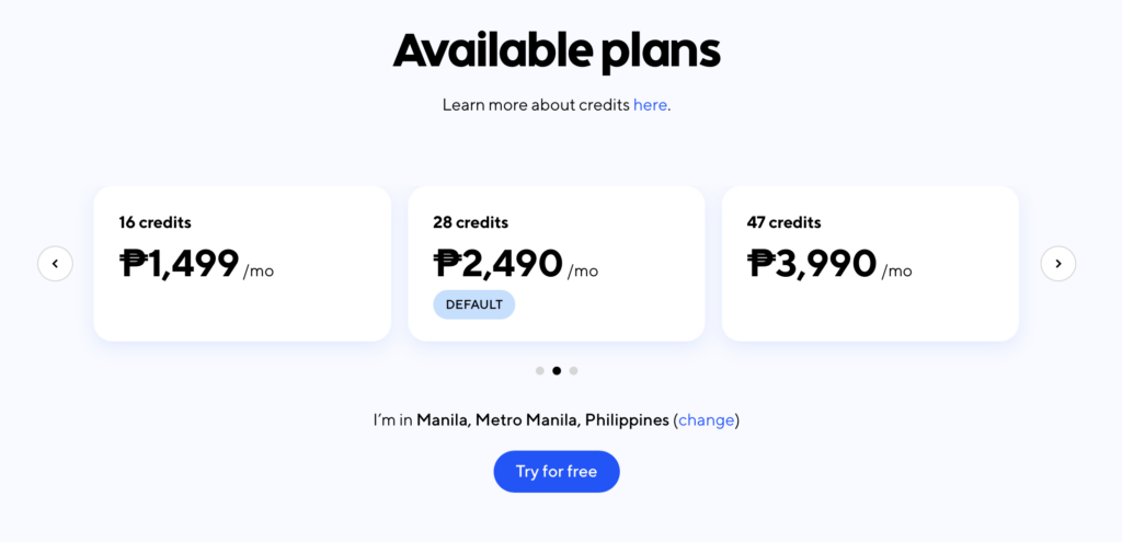 classpass pricing Philippines
